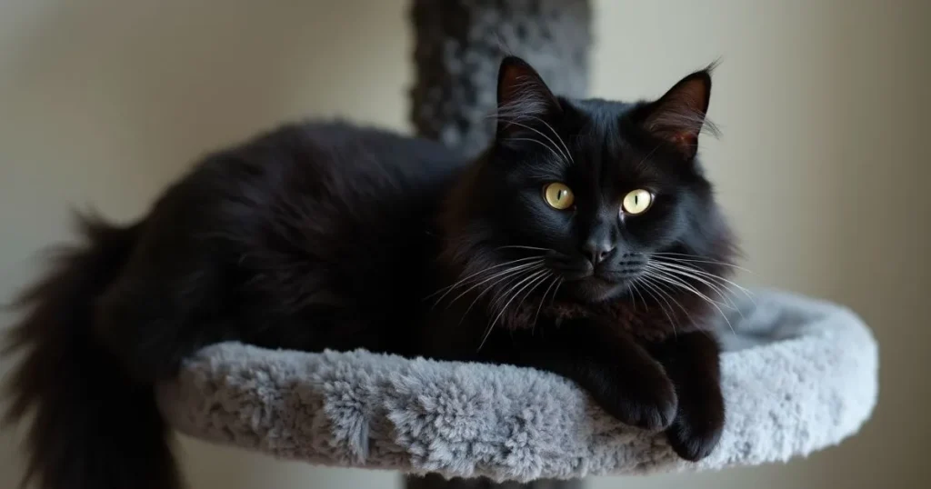  Maine coon black cat