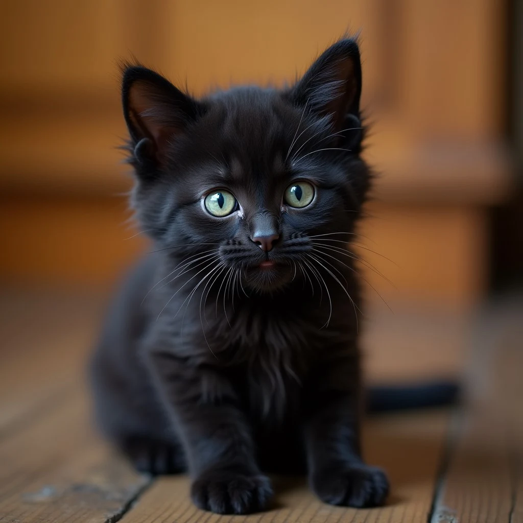 black maine coon kitten