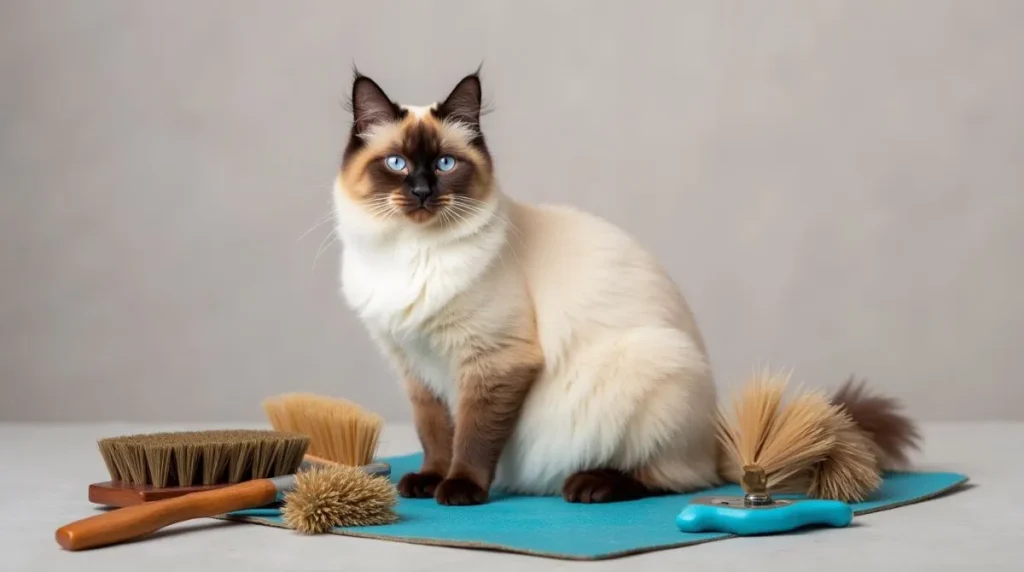 Birman cat hair maintenance