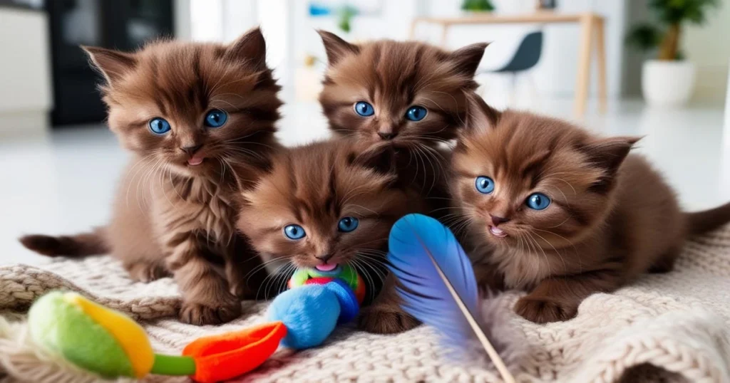 Brown Ragdoll kittens