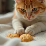 Why Do Cats Make Biscuits - Cat kneading a soft blanket